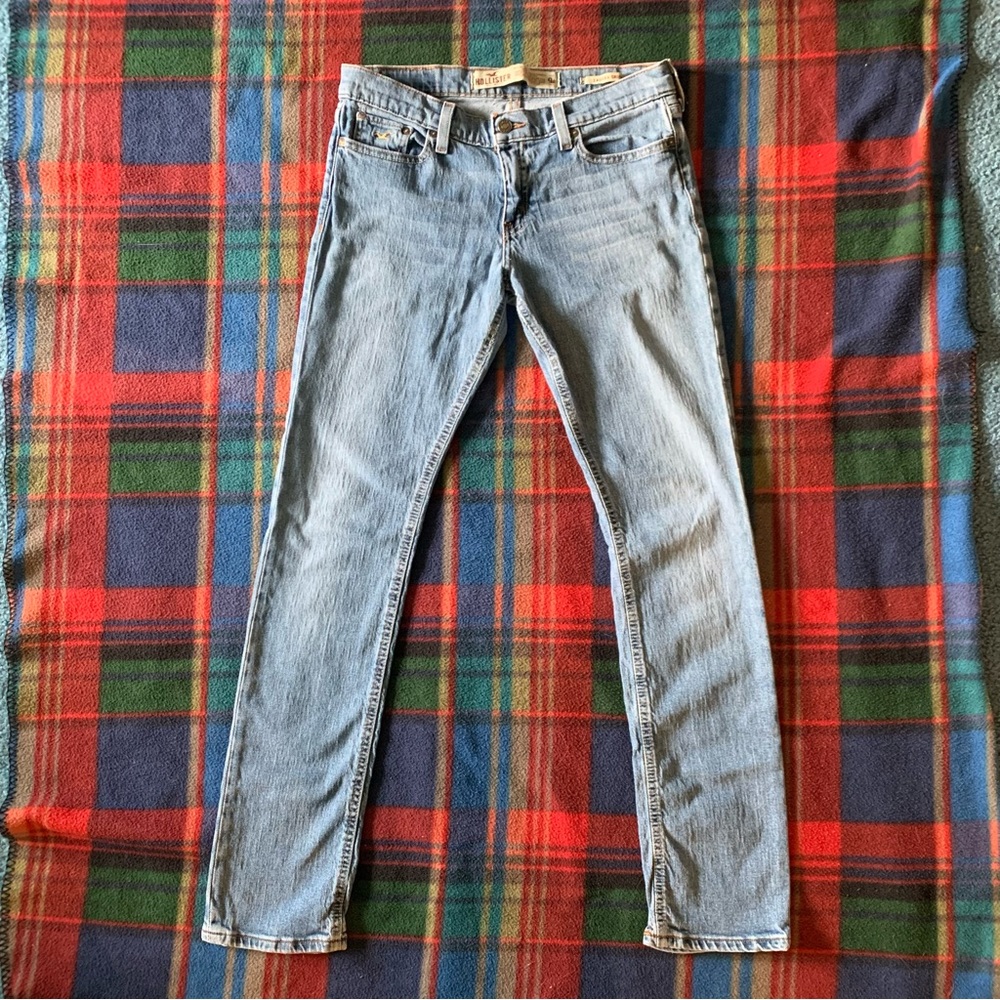 Hollister Womens Laguna Skinny Jeans Light Stretch Denim Low Rise Cotton Size 9L